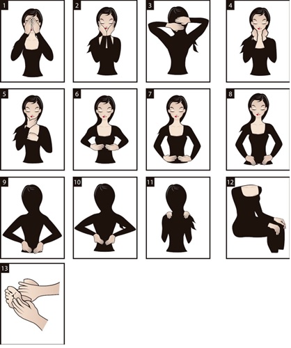 reiki hand positions
