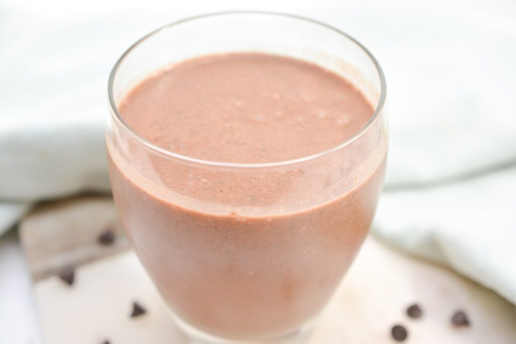 Peanut butter chocolate smoothie
